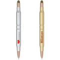 2-in-1 Brass Bullet Shape Stylus Ballpoint Pen